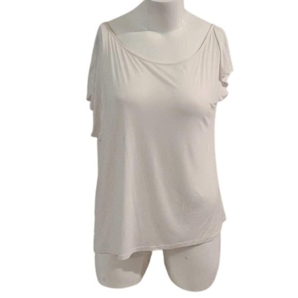 [Sarin Mathews] White Off the Shoulder Tunic - Size 3XL
